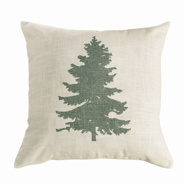 Picture of Pinecone Green Tree Pillow