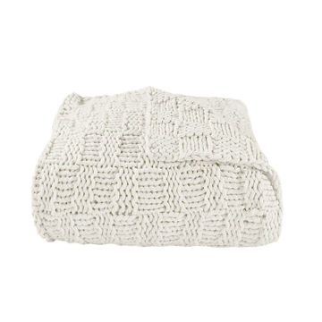 Picture of Chess Knit Throw - Natural