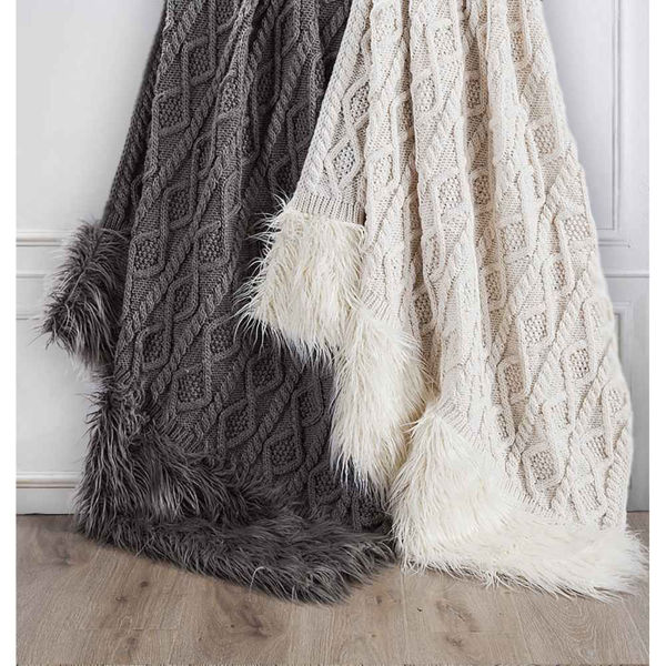 Picture of Nordic Oversized Throw - White