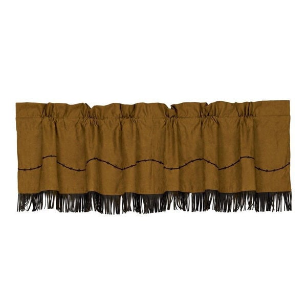 Picture of Rustic Barbwire Valance with Fringe