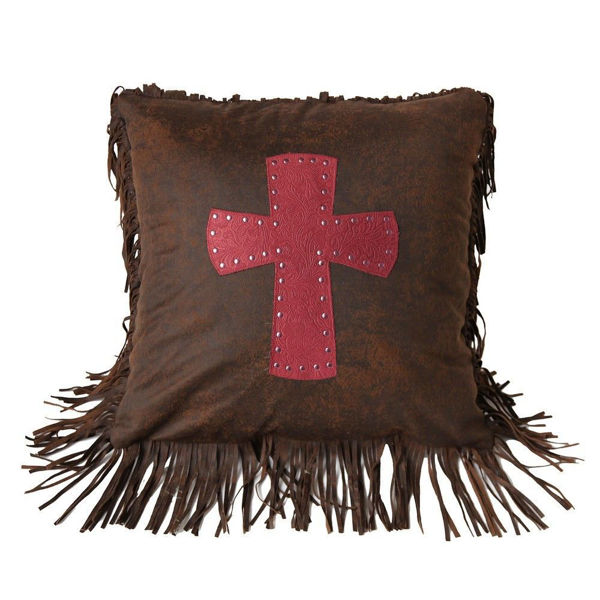 Picture of Cheyenne Cross Pillow - Red