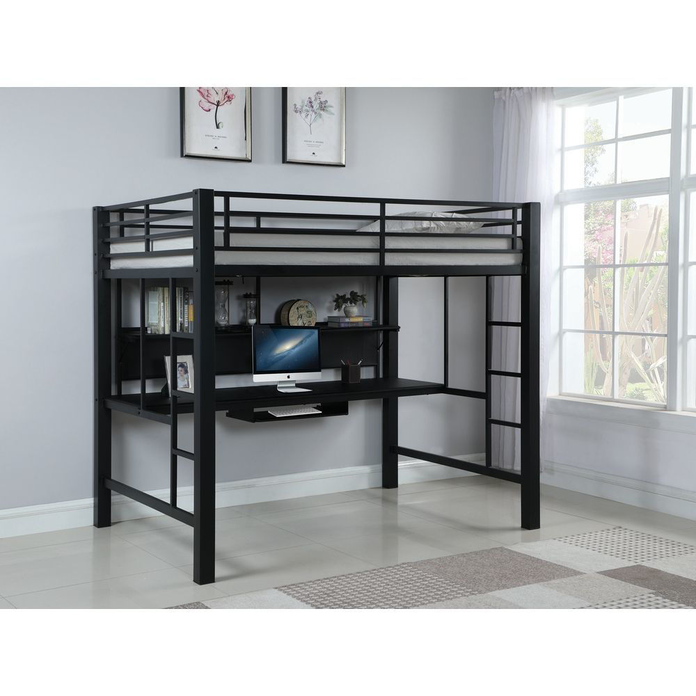 Avalon Workstation Loft Bunk Bed Full American Home Furniture Store