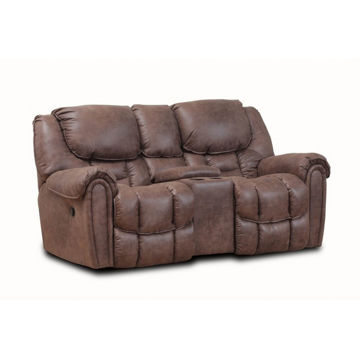 Picture of Wilton Mocha Rocking Console Loveseat