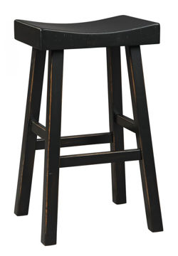 Glosco Black Bar Stool