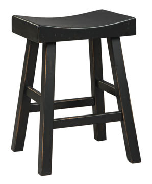 Glosco Black Counter Stool