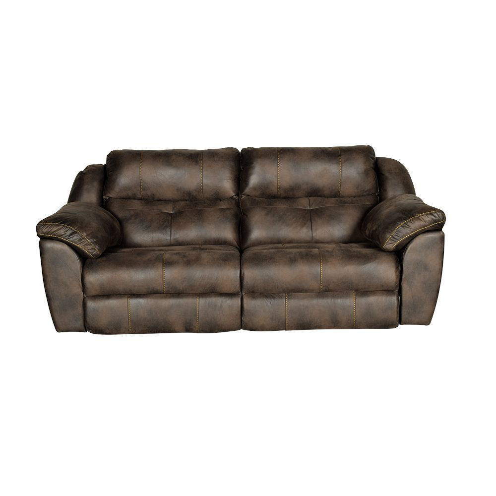 Bear Power Reclining Sofa In Dusty American Home Furniture Store and