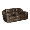 Bear Power Reclining Loveseat With Console In Dusty