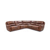 Hudson 6-Piece Leather Power Reclining Sectional