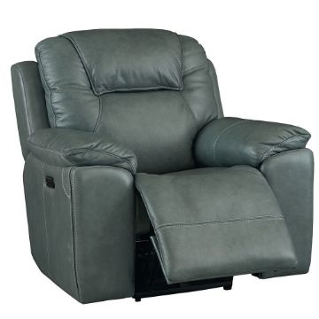 Picture of Chandler Power Recliner with Headrest - Blue Gray