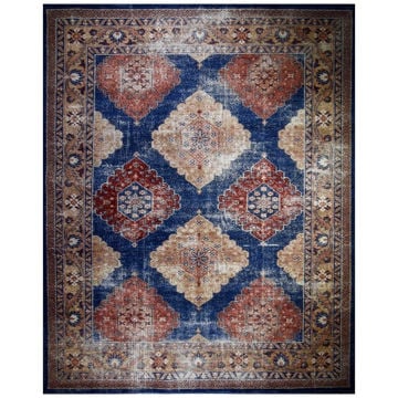 Picture of Antiqued Blue 100% Wool Area Rug