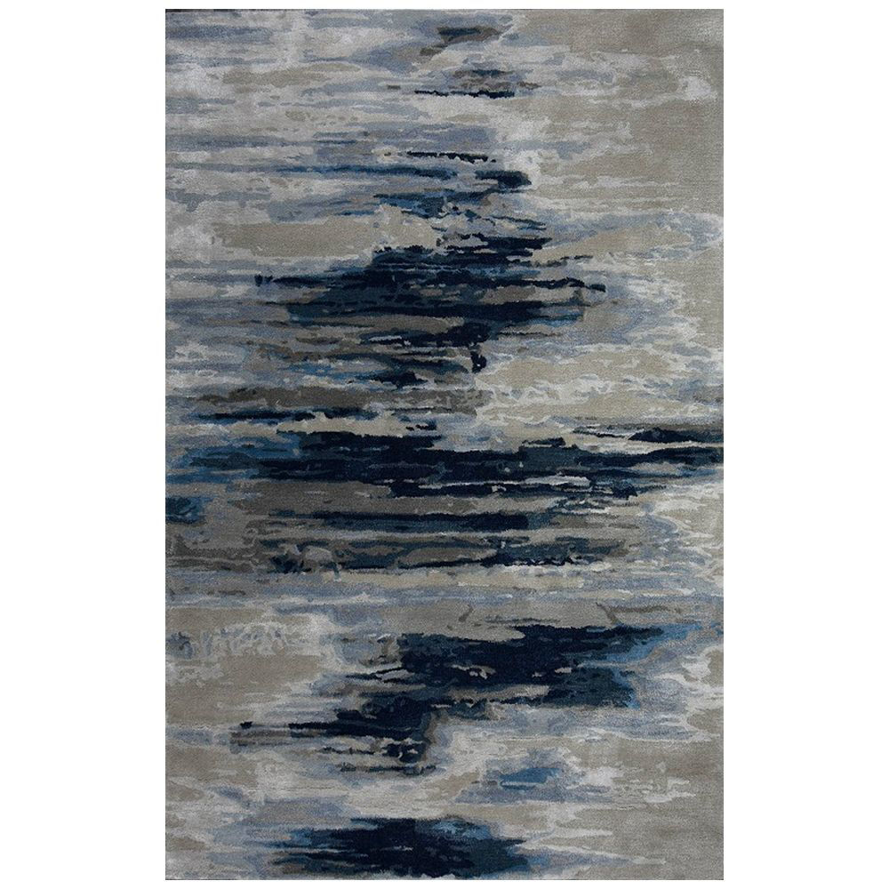 Midnight Wool Viscose Modern Rug American Home Furniture Store and