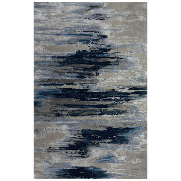 Picture of Midnight Wool Viscose Modern Rug