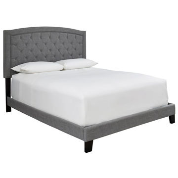 Picture of Jess Upholstered Bed - Gray