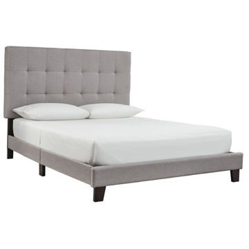 Picture of Jen Upholstered Bed - Gray