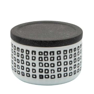 Picture of Asmo 5" Ceramic Dotted Jar - Black