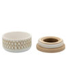Picture of Asmo 4" X Covered Ceramic Jar - Sand