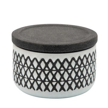 Picture of Asmo 5" X Covered Ceramic Jar - Black