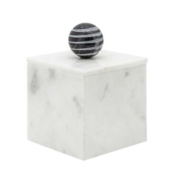 Picture of Harry 5" x 7" Marble Box - White