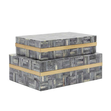 Picture of Stellano 2 -Piece Rectanglur Box - Gray