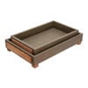 Picture of Wood 16" and 18" Trays with Legs - Set of 2 - Green 