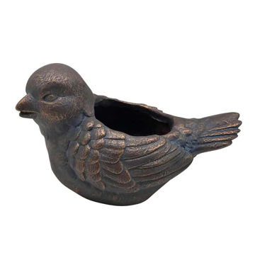Picture of Resin 14" Bird Planter - Gray