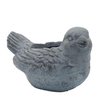 Picture of Resin 10" Bird Planter - Gray