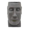 Picture of Resin 13" Moai Head Planter - Gray