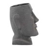 Picture of Resin 13" Moai Head Planter - Gray