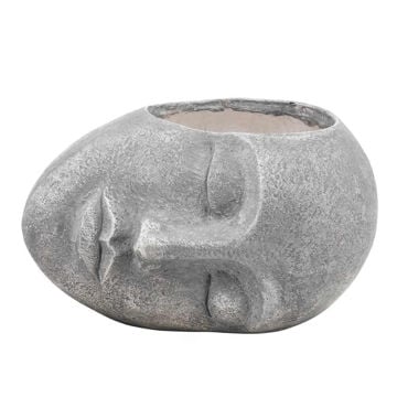 Picture of Resin 14" Face Planter - Bluish Gray