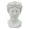 Picture of Head 9" Lady Resin Planter - White