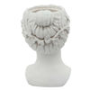 Picture of Head 9" Lady Resin Planter - White