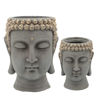 Picture of Head 10" Buddha Resin Planter - Gray