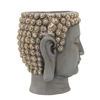 Picture of Head 10" Buddha Resin Planter - Gray