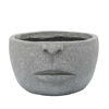 Picture of Half Face 12" Resin Planter - Cement