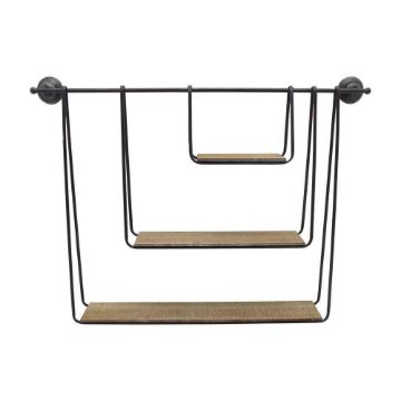 Picture of Hanging 29" 3 - Tier Wall Shelf - Black