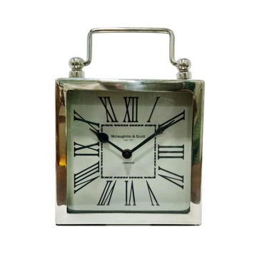 Picture of Metal Table Clock 6" x 8" - Silver