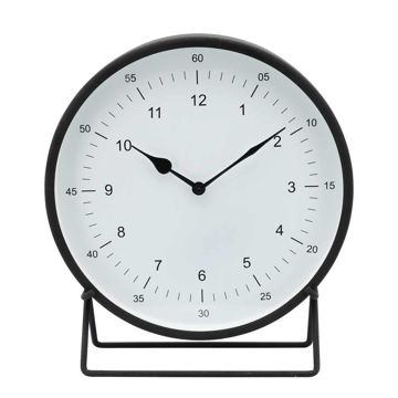 Picture of Metal 13" Round Table Clock - Black