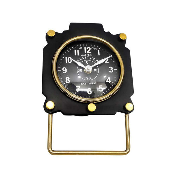 Picture of Metal 5" Altimeter Table Clock - Black