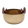 Picture of Wooden Bowl 12" with Metal Legs - Black