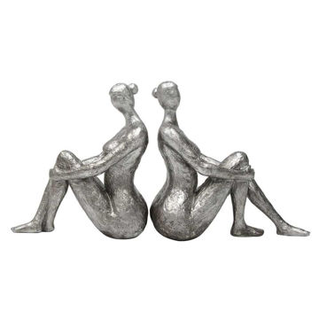Picture of Resin Silver Lady Bookends - Set of 2