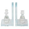Picture of Crystal Chess Piece Bookends - Clear - Set of 2