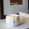 Picture of Face 4.75" Soy Candle by Liv & Skye - White