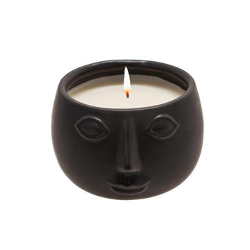 Picture of Face 4.75" Soy Candle by Liv & Skye - Black