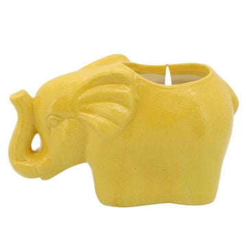 Picture of Elephant 7" Scented Soy Candle - Yellow