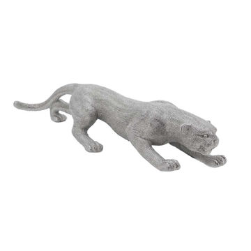 Picture of Leopard 20" Tabletop Decor - Silver