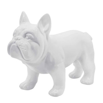 Picture of Bulldog 12" Ceramic - White