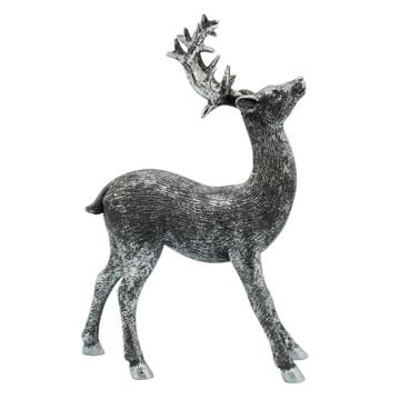 Picture of Reindeer 12" Standing Resin Decor - Gun Metal