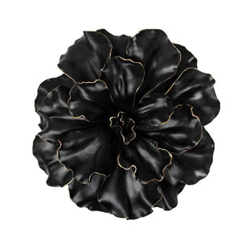 Picture of Flower Wall Accent - 15.5" - Black