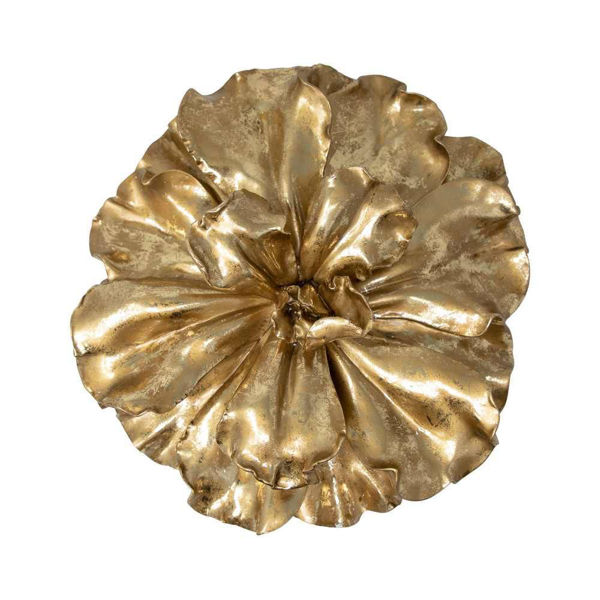Picture of Flower Wall Accent - 15.5" - Gold