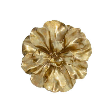 Picture of Flower Wall Accent - 10" - Gold